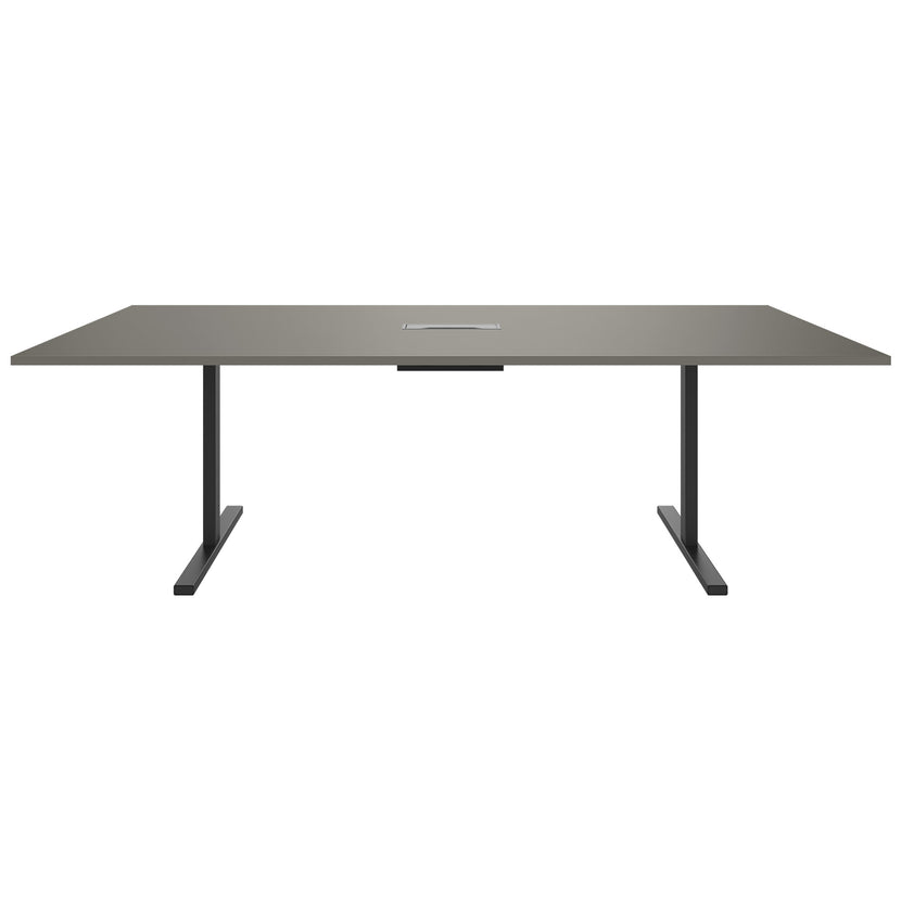 T-EASY Tabella della conferenza | 2400 x 1200 mm (10-12 persone), grigio elettrificato, cubanite