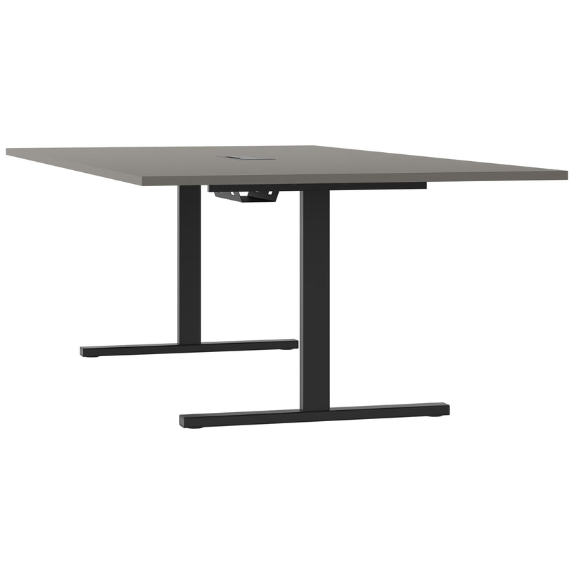 T-EASY Tabella della conferenza | 2400 x 1200 mm (10-12 persone), grigio elettrificato, cubanite