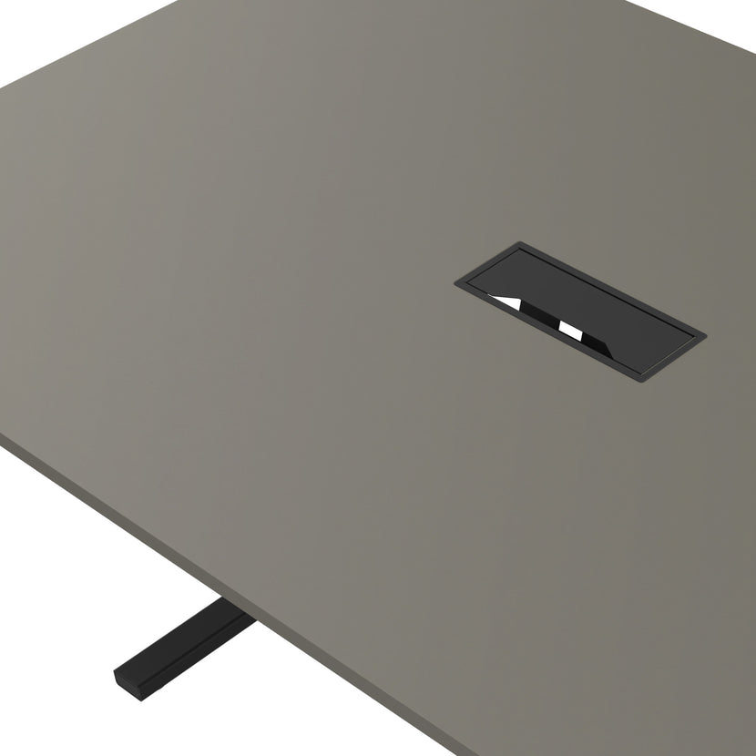 T-EASY Tabella della conferenza | 2400 x 1200 mm (10-12 persone), grigio elettrificato, cubanite