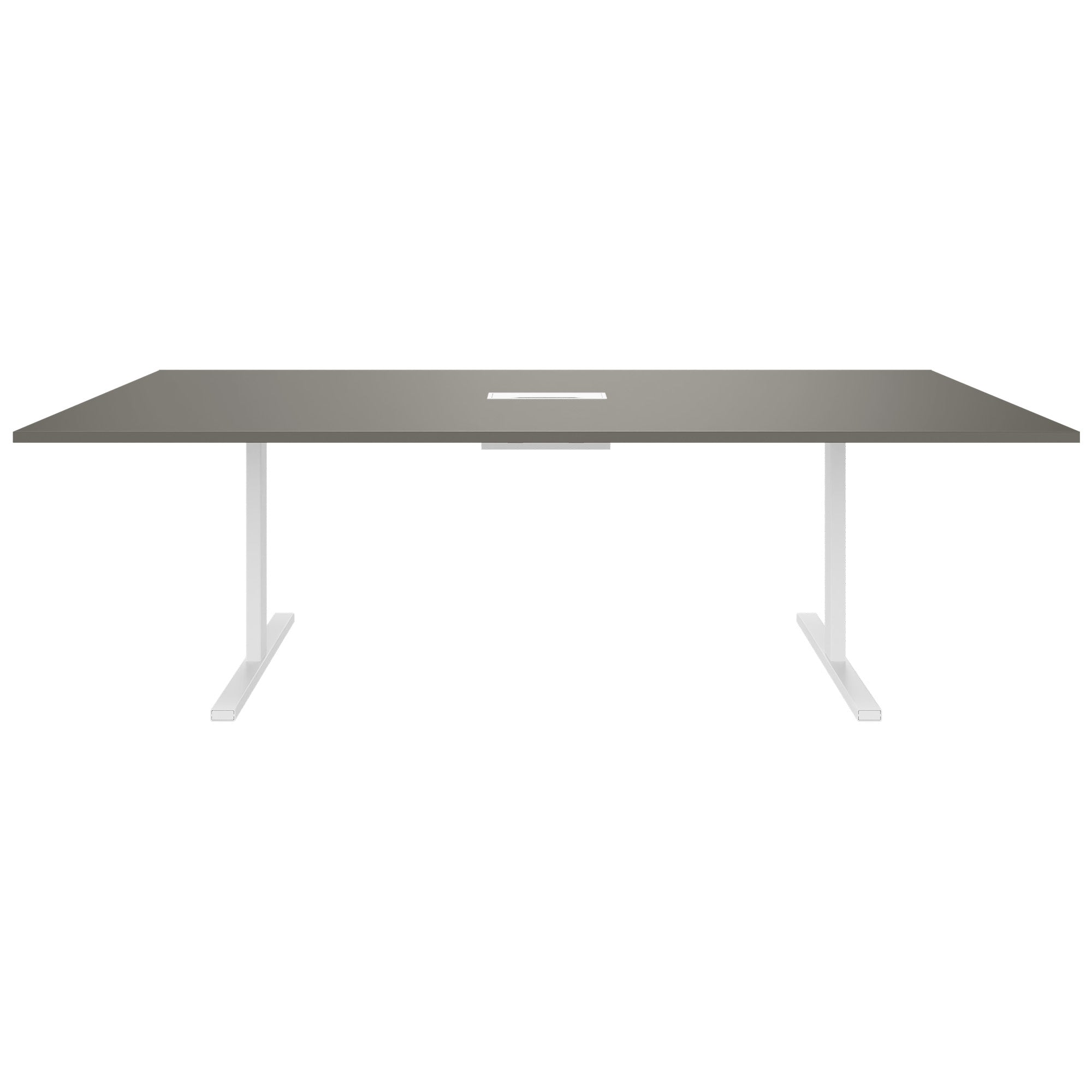 T-EASY Tabella della conferenza | 2400 x 1200 mm (10-12 persone), grigio elettrificato, cubanite