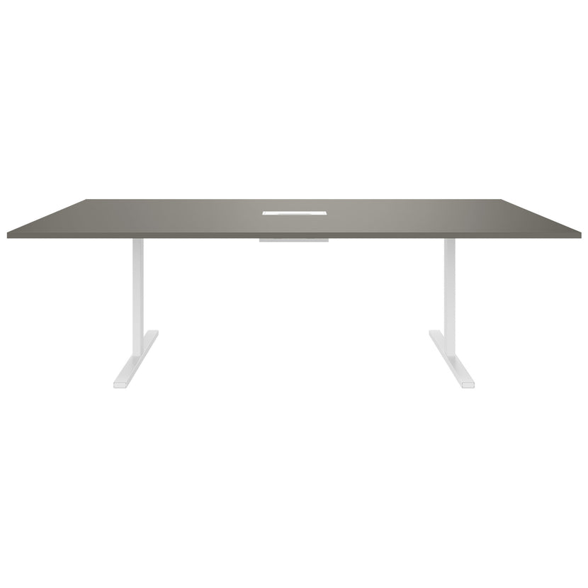 T-EASY Tabella della conferenza | 2400 x 1200 mm (10-12 persone), grigio elettrificato, cubanite