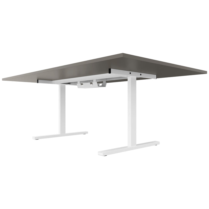 T-EASY Tabella della conferenza | 2400 x 1200 mm (10-12 persone), grigio elettrificato, cubanite
