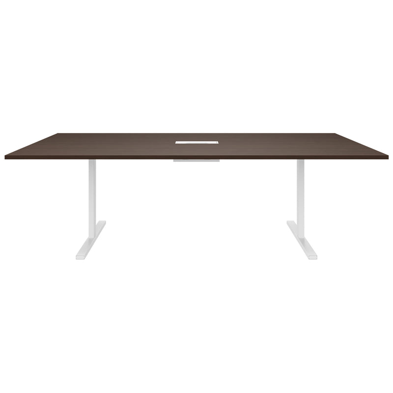 T-EASY Konferenztisch | 2400 x 1200 mm (10 - 12 Personen), elektrifiziert, Nussbaum - 2 Main Image
