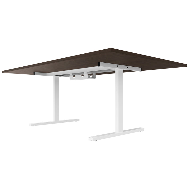 T-EASY Konferenztisch | 2400 x 1200 mm (10 - 12 Personen), elektrifiziert, Nussbaum - 3 Main Image
