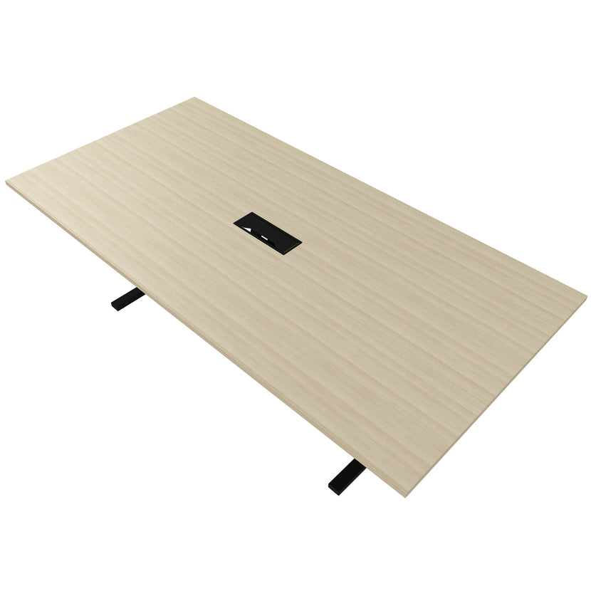 T-EASY Tableau de conférence | 2400 x 1200 mm (10 - 12 personnes), électrifiée, cendres de sable
