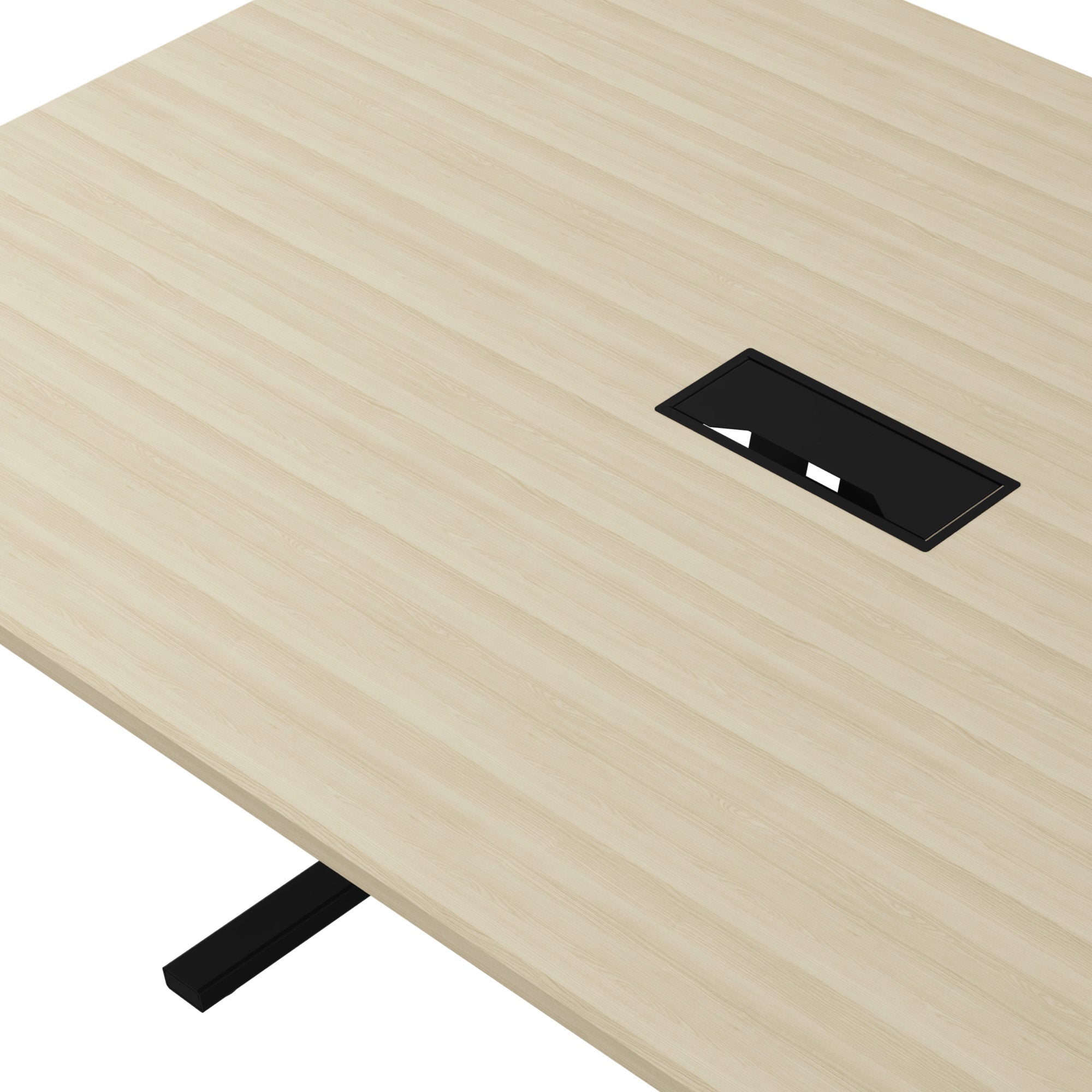T-EASY Tableau de conférence | 2400 x 1200 mm (10 - 12 personnes), électrifiée, cendres de sable