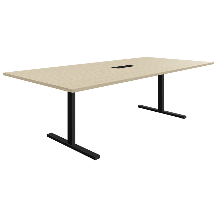 T-EASY Tableau de conférence | 2400 x 1200 mm (10 - 12 personnes), électrifiée, cendres de sable