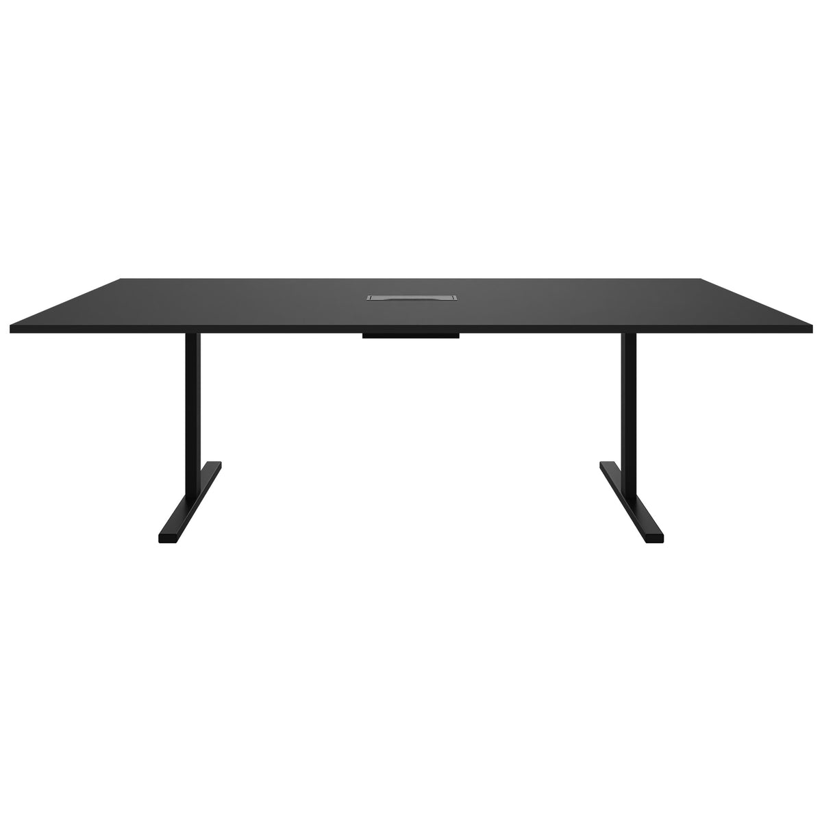 T-EASY Table de conférence | 2400 x 1200 mm (10 - 12 personnes), électrifié, noir  - 2 Lightbox Main Image