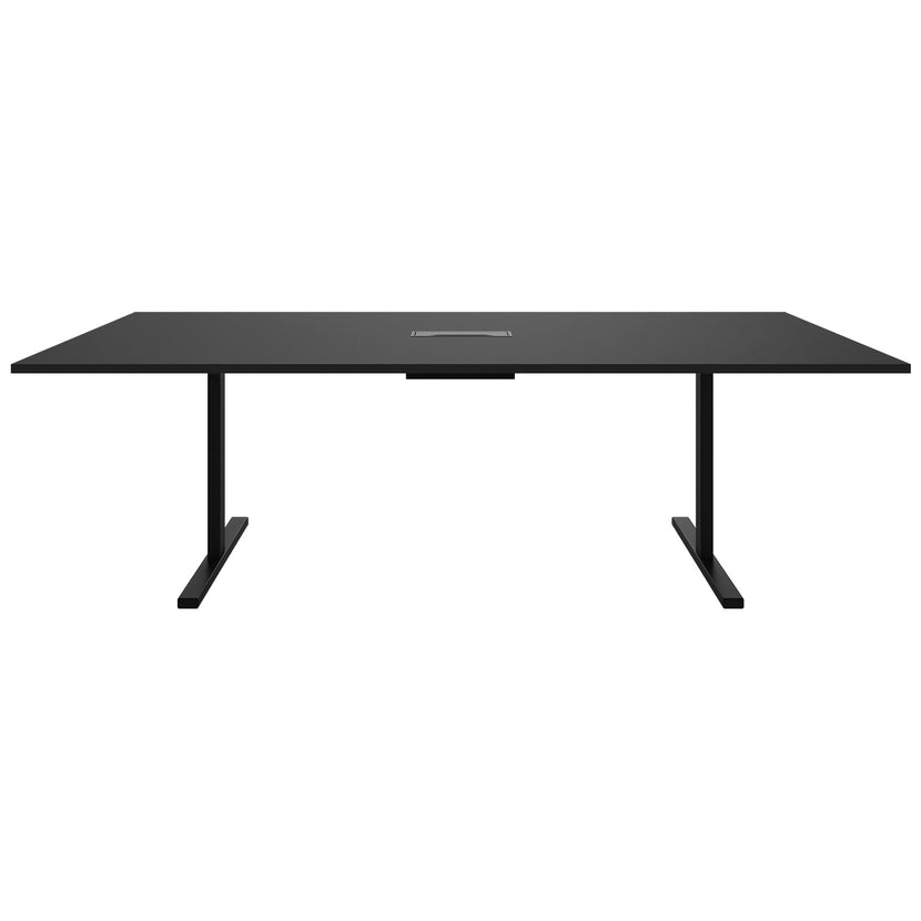 T-EASY Tableau de conférence | 2400 x 1200 mm (10 - 12 personnes), électrifié, noir