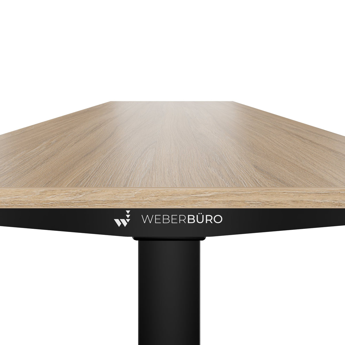 TELDRA Home, 2-motor desk | 1200 - 1600 mm, electrically height adjustable, amber oak - 5 Lightbox Main Image