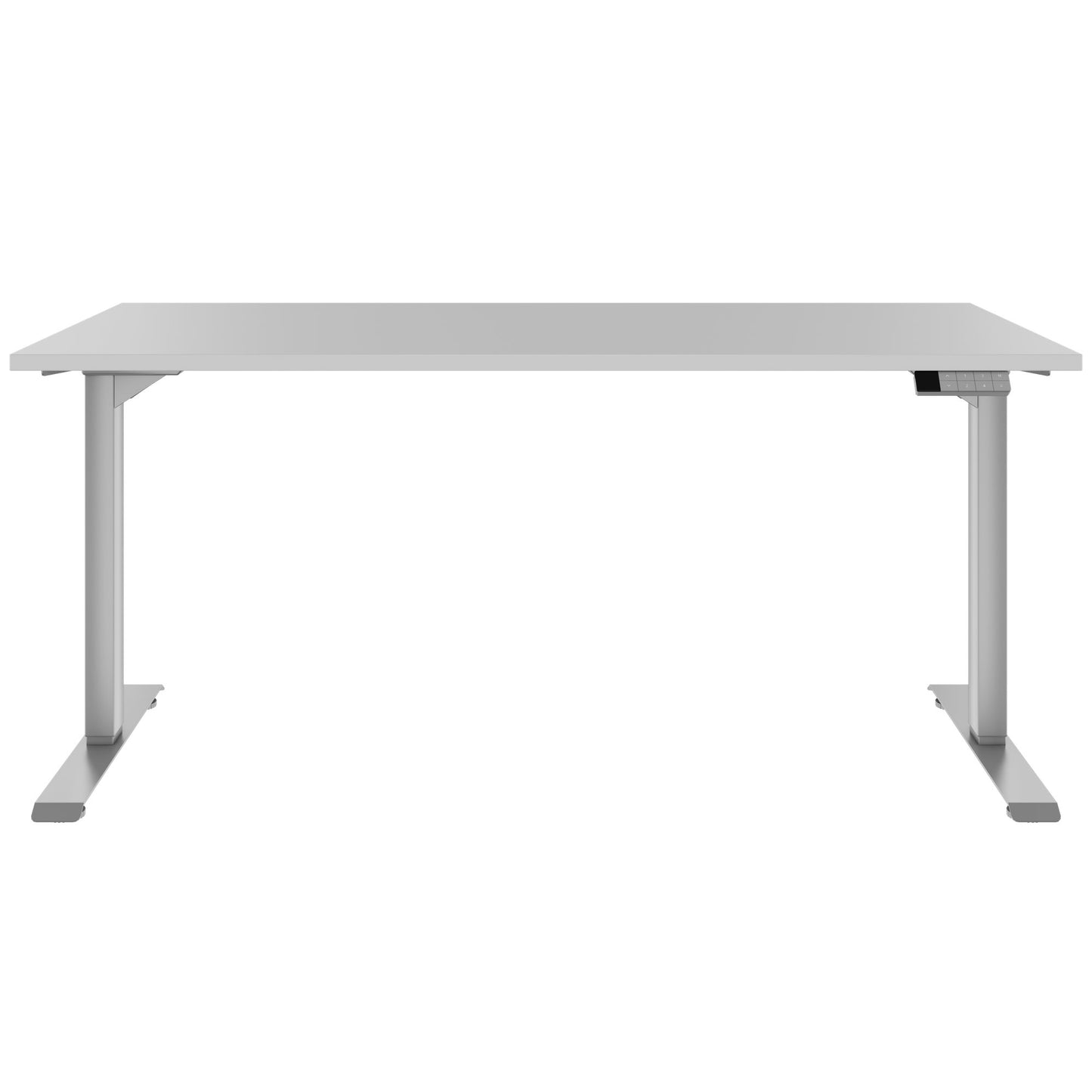 TELDRA Home, 2-motor desk | 1200 - 1600 mm, electrically height adjustable, pearl gray