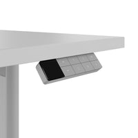 TELDRA Home, 2-motor desk | 1200 - 1600 mm, electrically height adjustable, pearl gray