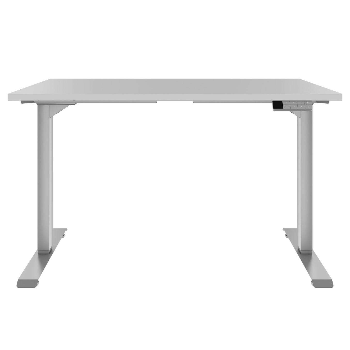 TELDRA Home, 2-motor desk | 1200 - 1600 mm, electrically height adjustable, pearl gray