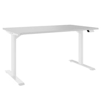 TELDRA Home, 2-motor desk | 1200 - 1600 mm, electrically height adjustable, pearl gray