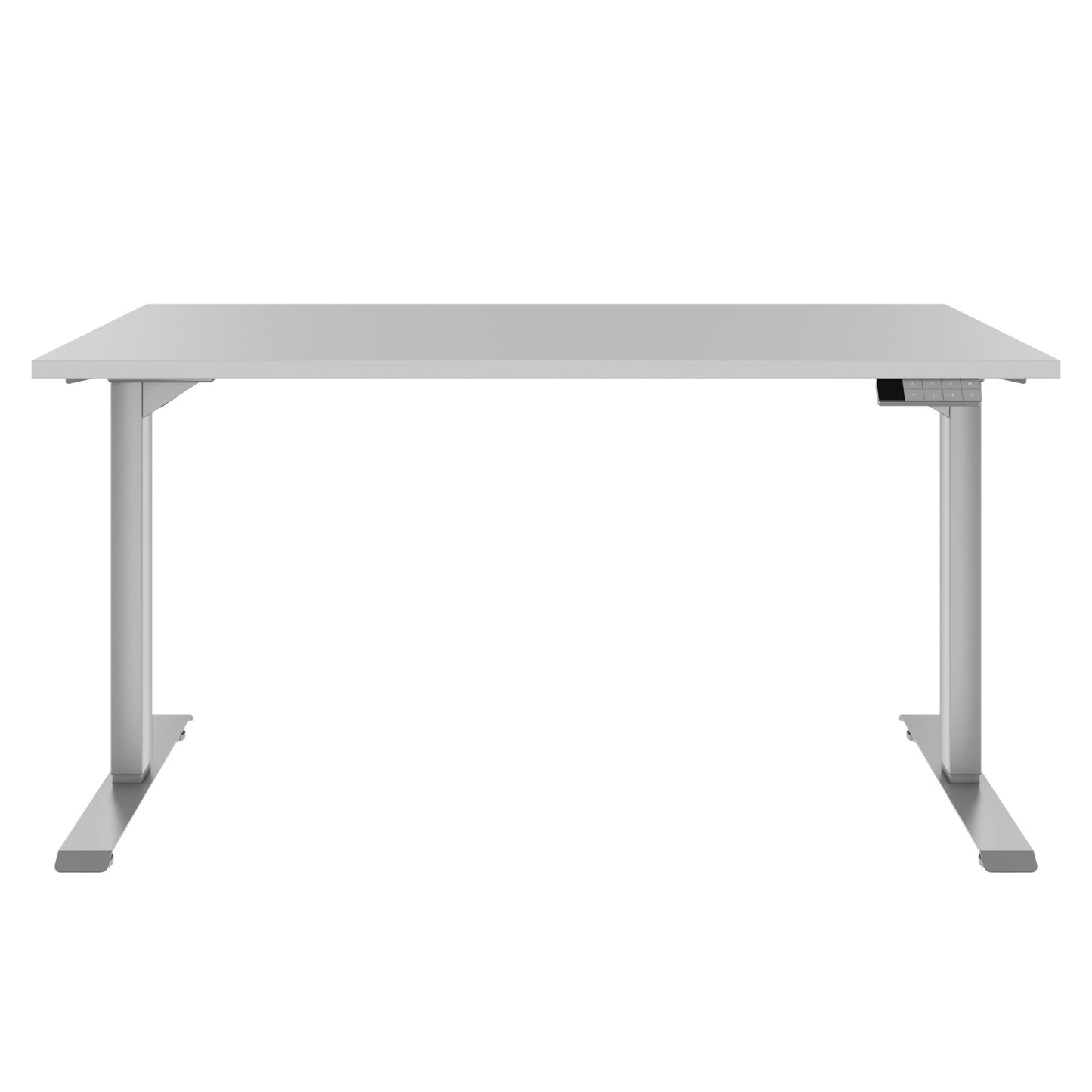 TELDRA Home, 2-motor desk | 1200 - 1600 mm, electrically height adjustable, pearl gray