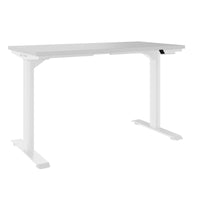 TELDRA Home, 2-motor desk | 1200 - 1600 mm, electrically height adjustable, pearl gray