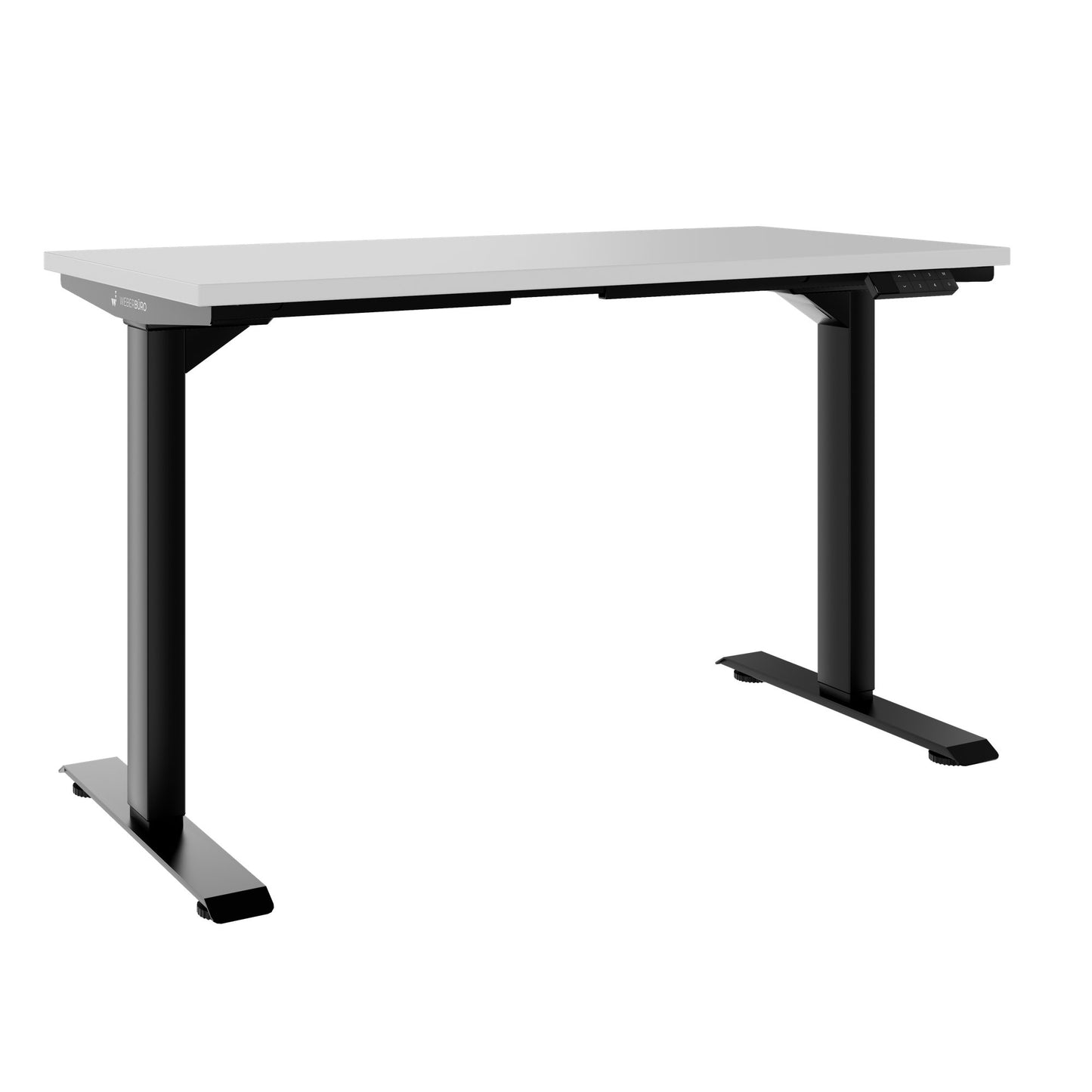 TELDRA Home, 2-motor desk | 1200 - 1600 mm, electrically height adjustable, pearl gray