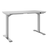 TELDRA Home, 2-motor desk | 1200 - 1600 mm, electrically height adjustable, pearl gray