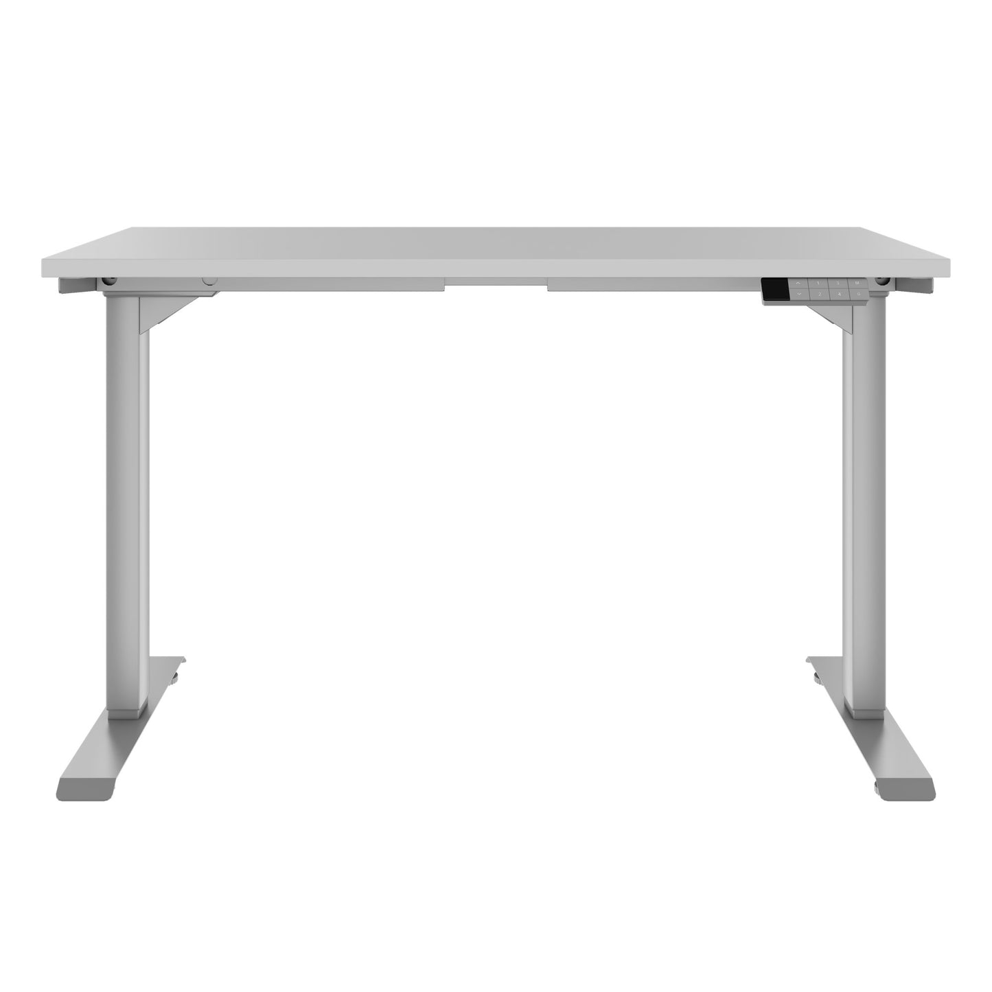 TELDRA Home, 2-motor desk | 1200 - 1600 mm, electrically height adjustable, pearl gray