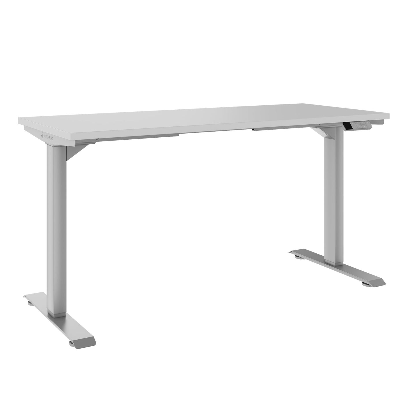 TELDRA Home, 2-motor desk | 1200 - 1600 mm, electrically height adjustable, pearl gray