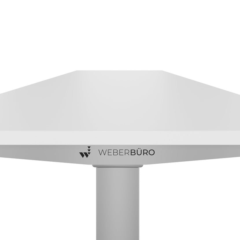 TELDRA Home, 2-Motoren-Schreibtisch | 1200 - 1600 mm, elektrisch höhenverstellbar, Weiss