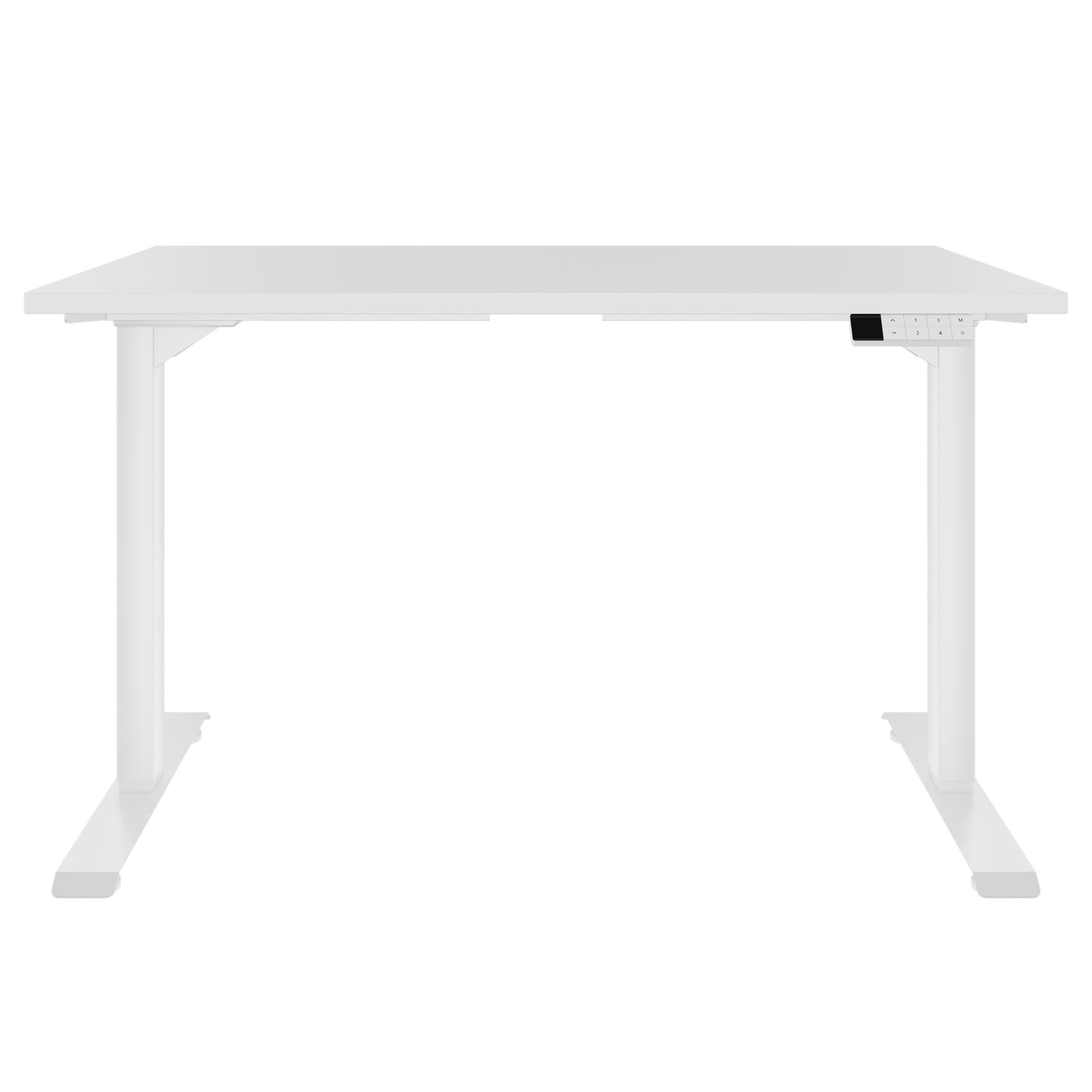 TELDRA Home, 2-Motoren-Schreibtisch | 1200 - 1600 mm, elektrisch höhenverstellbar, Weiss