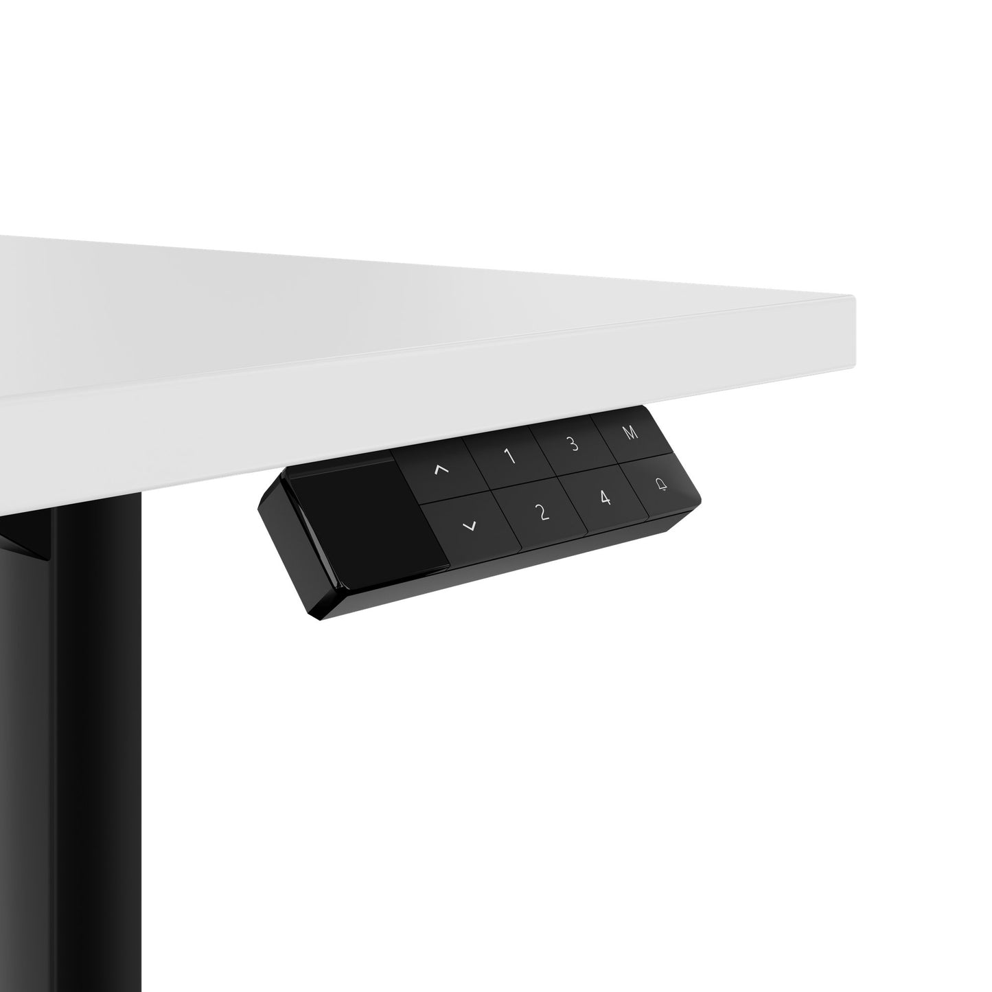 TELDRA Home, 2-Motoren-Schreibtisch | 1200 - 1600 mm, elektrisch höhenverstellbar, Weiss