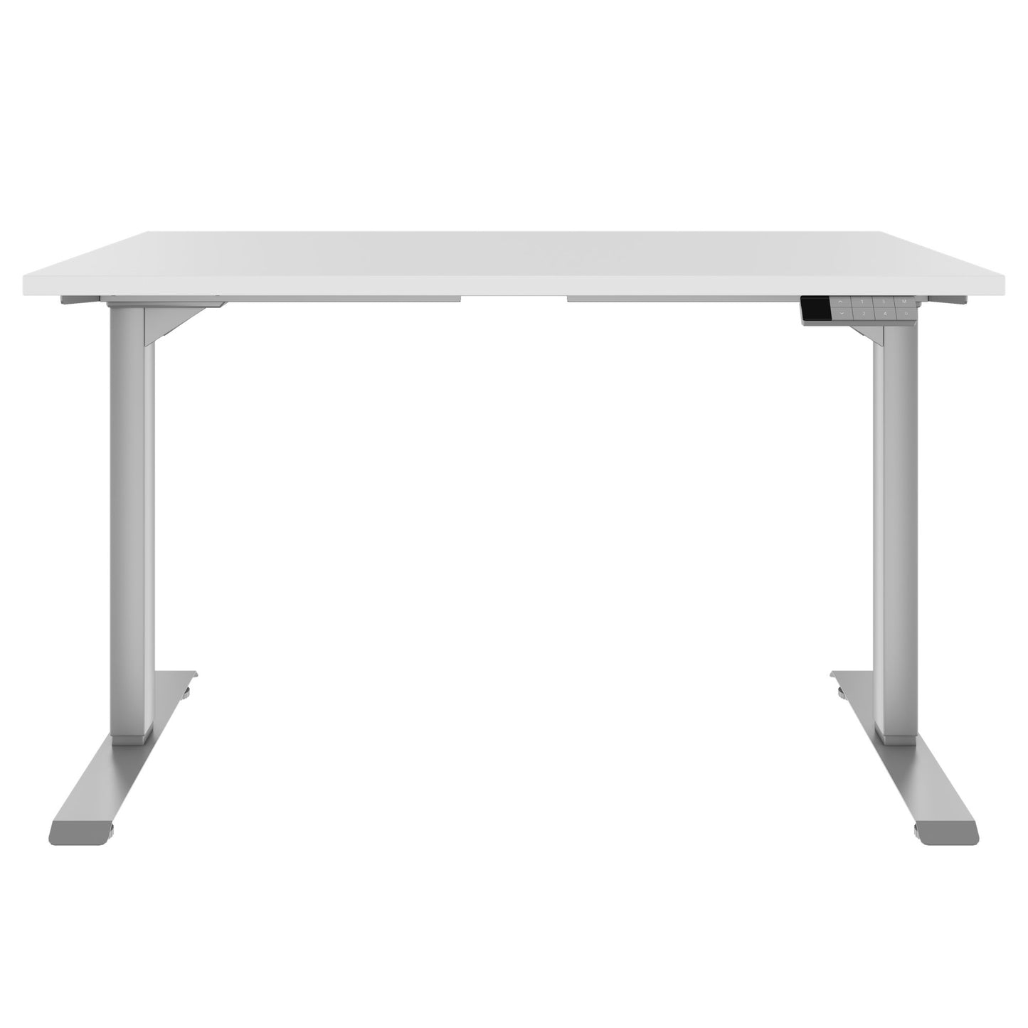 TELDRA Home, 2-Motoren-Schreibtisch | 1200 - 1600 mm, elektrisch höhenverstellbar, Weiss