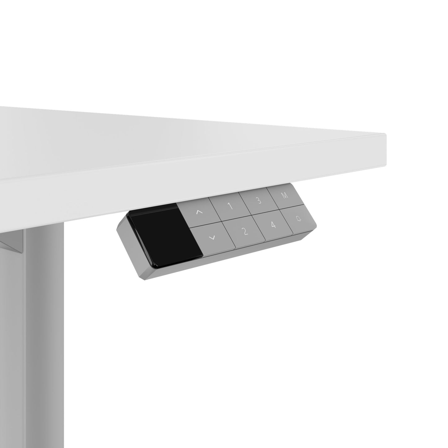 TELDRA Home, 2-Motoren-Schreibtisch | 1200 - 1600 mm, elektrisch höhenverstellbar, Weiss