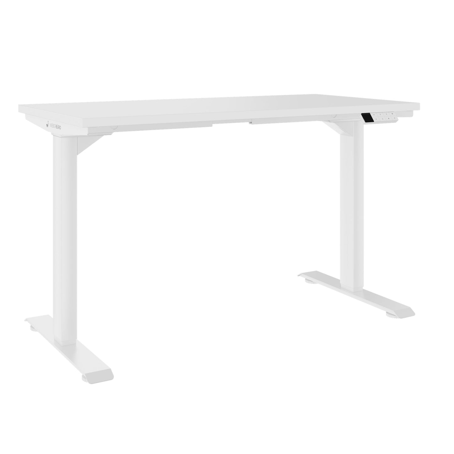 TELDRA Home, 2-Motoren-Schreibtisch | 1200 - 1600 mm, elektrisch höhenverstellbar, Weiss