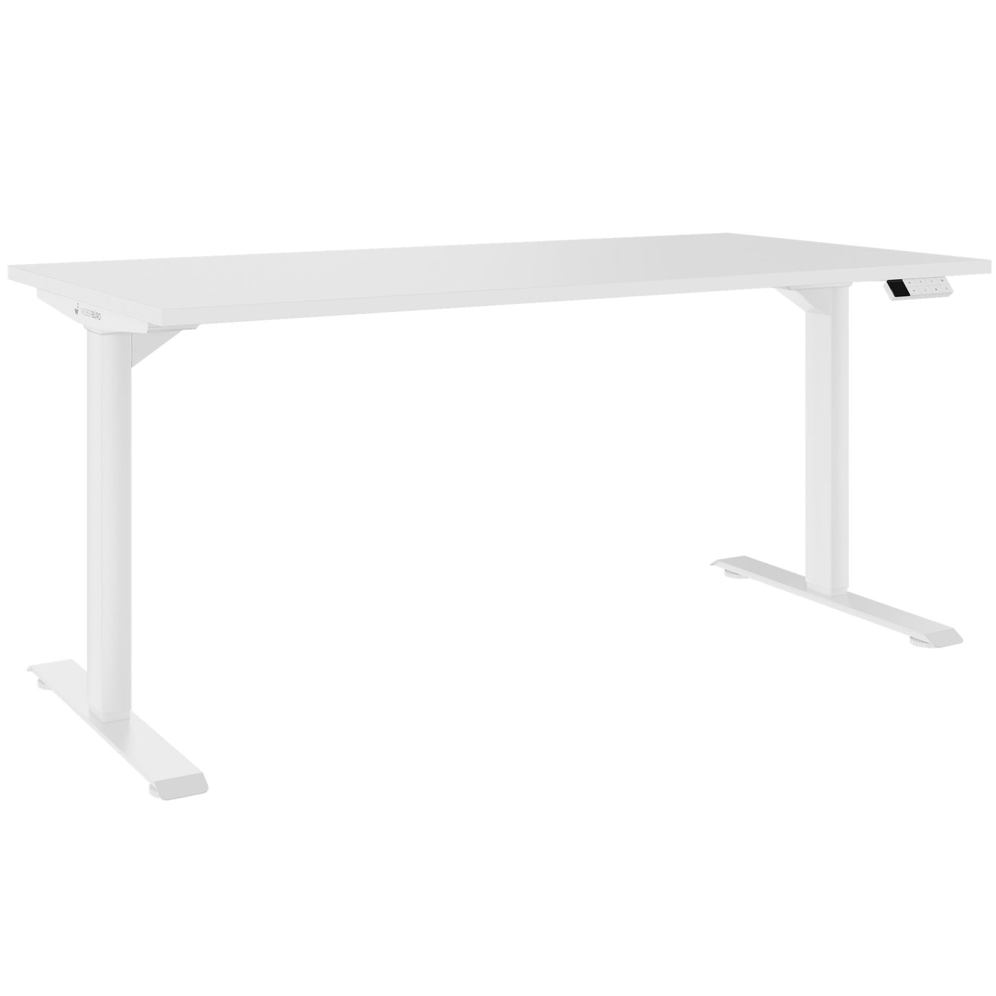 TELDRA Home, 2-Motoren-Schreibtisch | 1200 - 1600 mm, elektrisch höhenverstellbar, Weiss