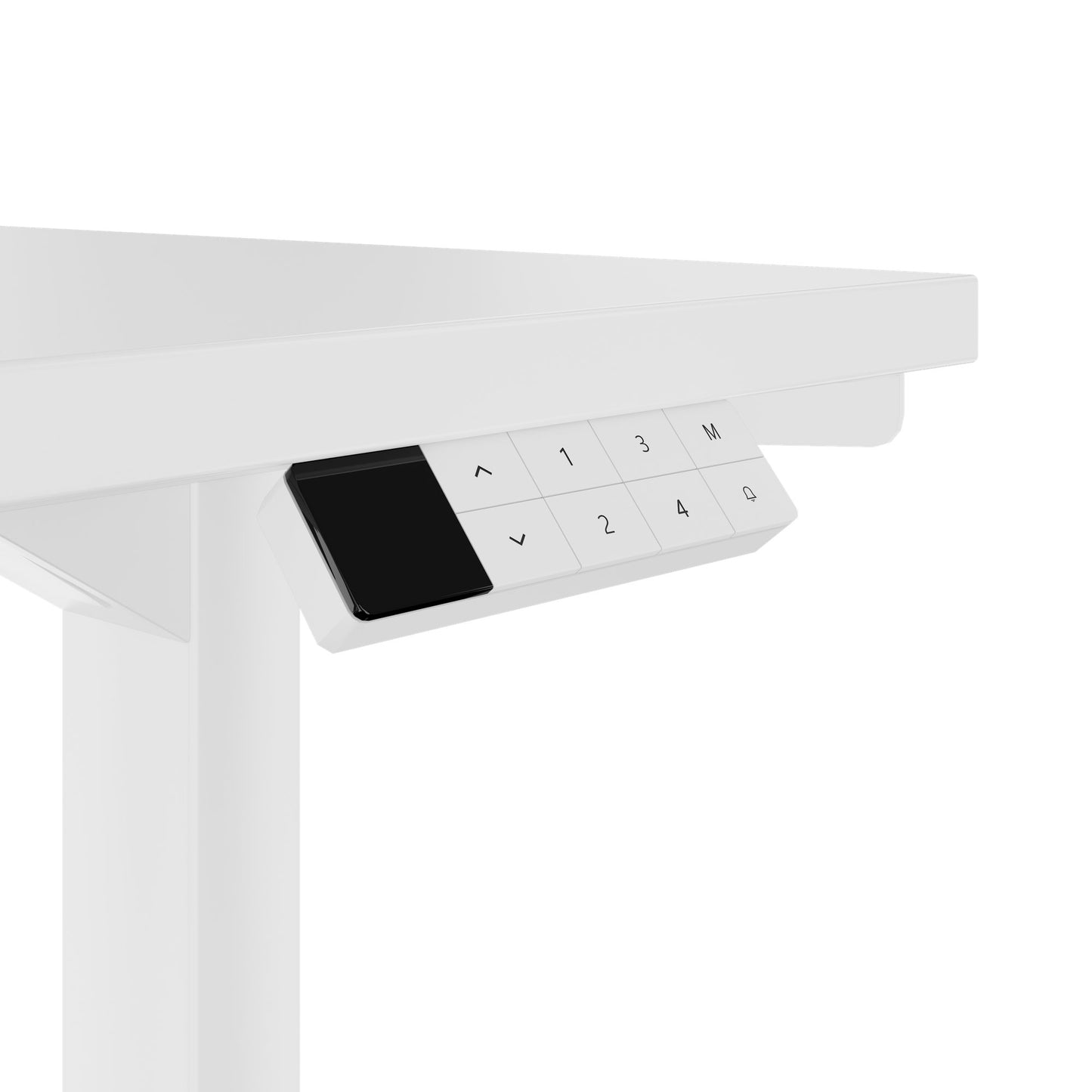 TELDRA Home, 2-Motoren-Schreibtisch | 1200 - 1600 mm, elektrisch höhenverstellbar, Weiss