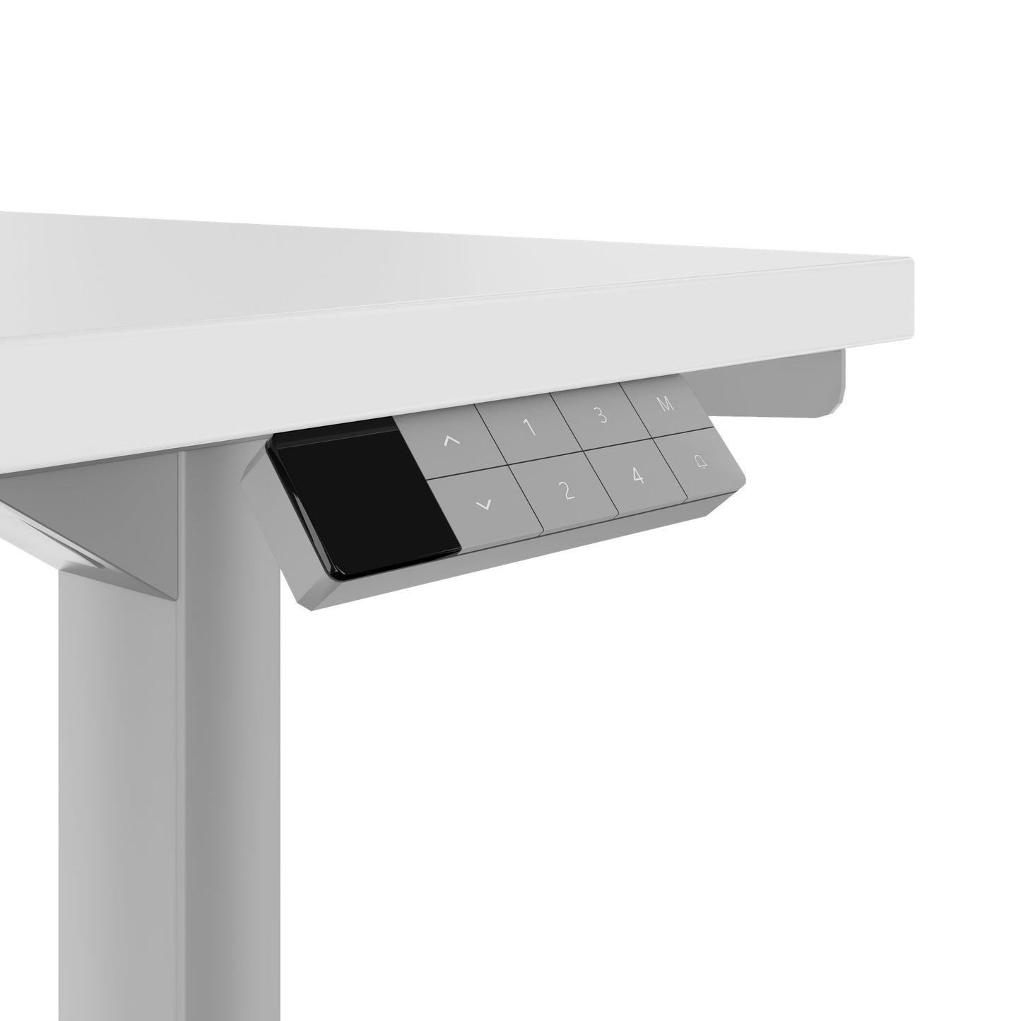 TELDRA Home, 2-Motoren-Schreibtisch | 1200 - 1600 mm, elektrisch höhenverstellbar, Weiss