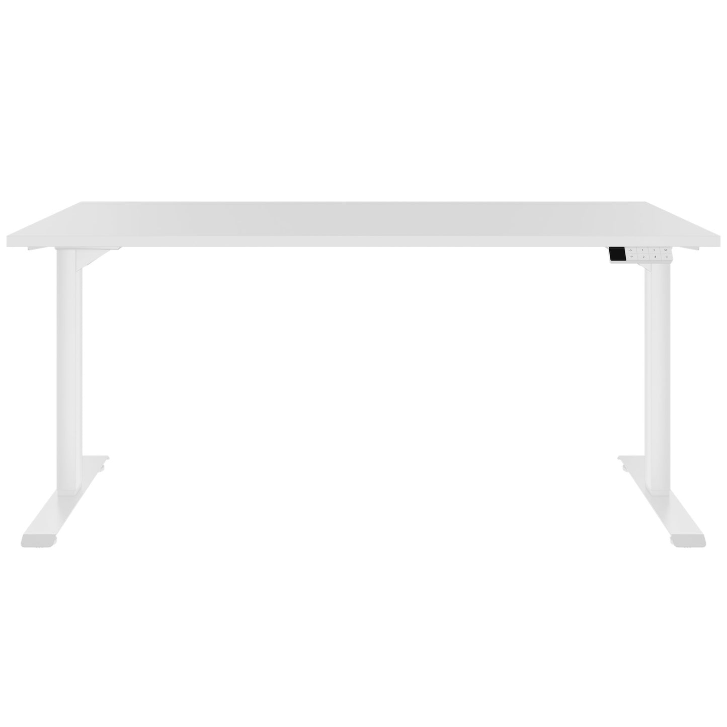 TELDRA Home, 2-Motoren-Schreibtisch | 1200 - 1600 mm, elektrisch höhenverstellbar, Weiss