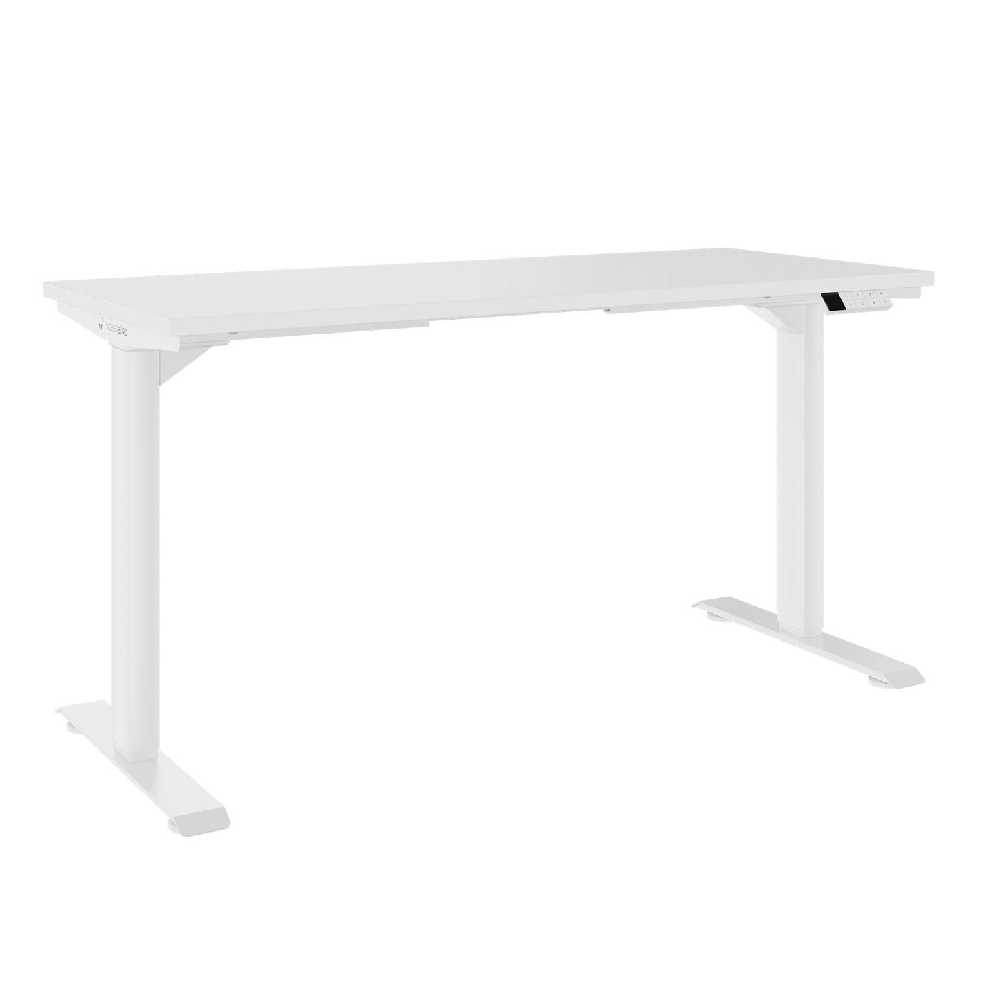 TELDRA Home, 2-Motoren-Schreibtisch | 1200 - 1600 mm, elektrisch höhenverstellbar, Weiss