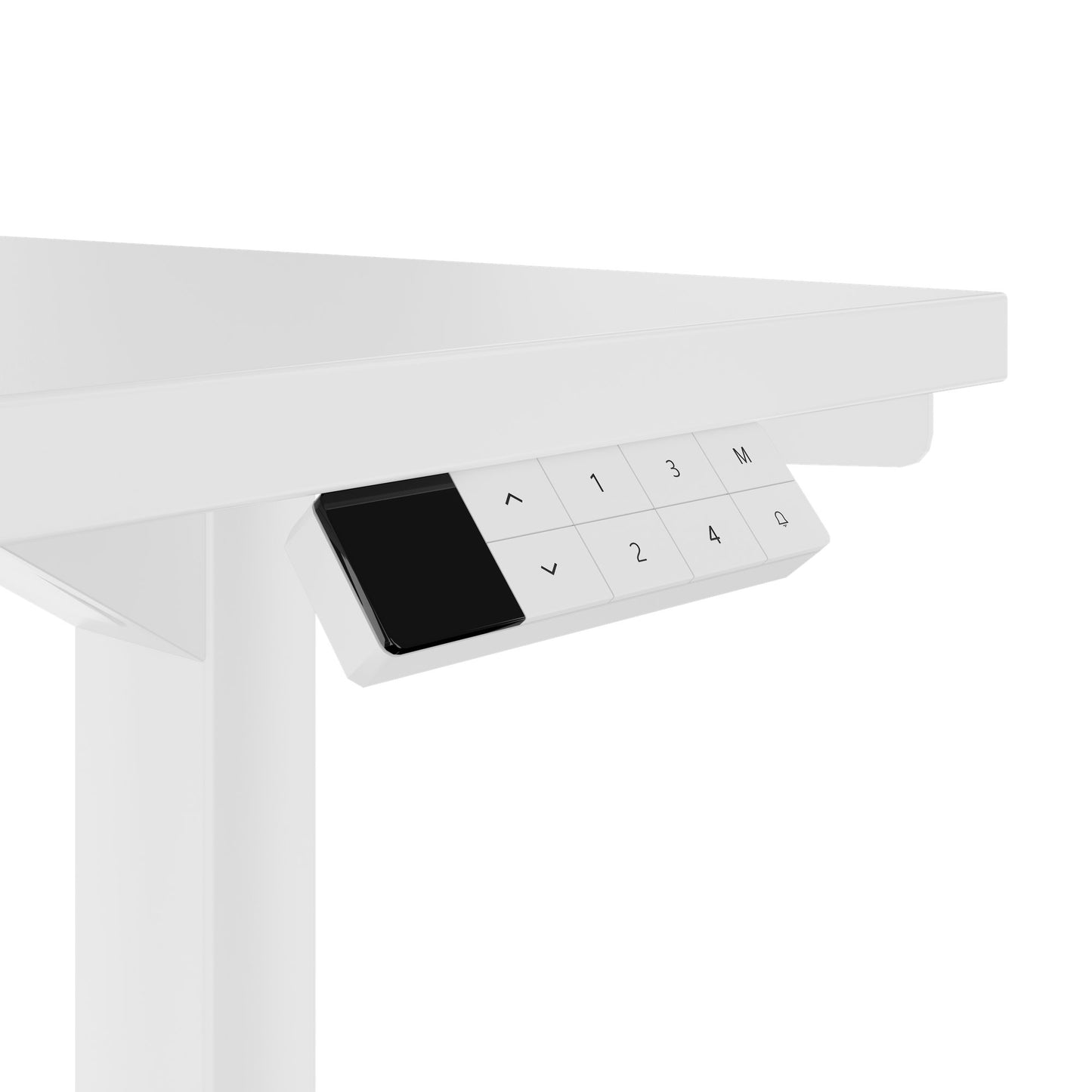 TELDRA Home, 2-Motoren-Schreibtisch | 1200 - 1600 mm, elektrisch höhenverstellbar, Weiss