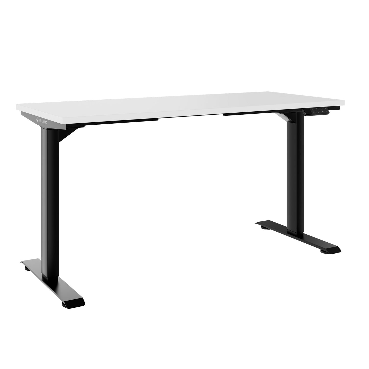 TELDRA Home, 2-Motoren-Schreibtisch | 1200 - 1600 mm, elektrisch höhenverstellbar, Weiss