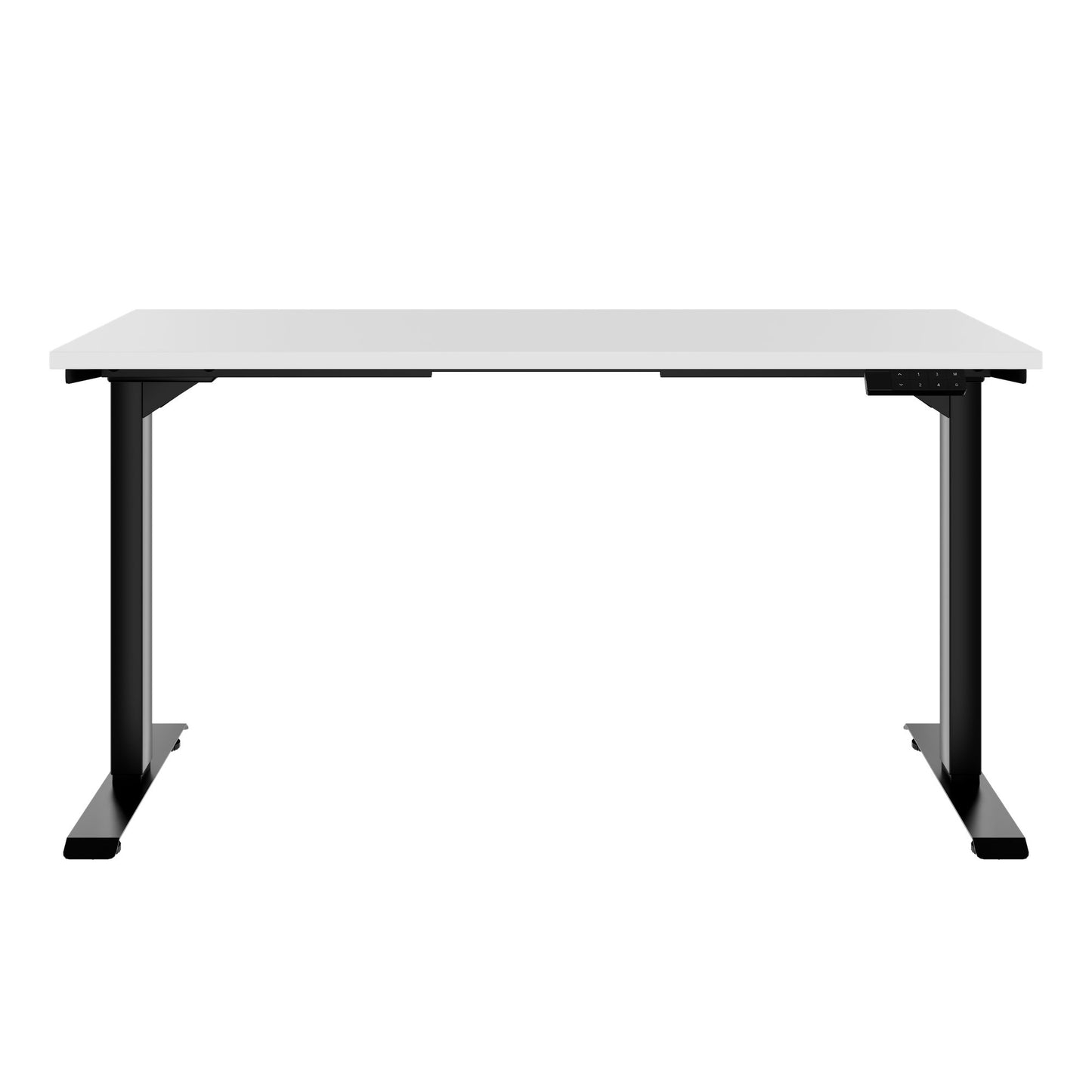 TELDRA Home, 2-Motoren-Schreibtisch | 1200 - 1600 mm, elektrisch höhenverstellbar, Weiss