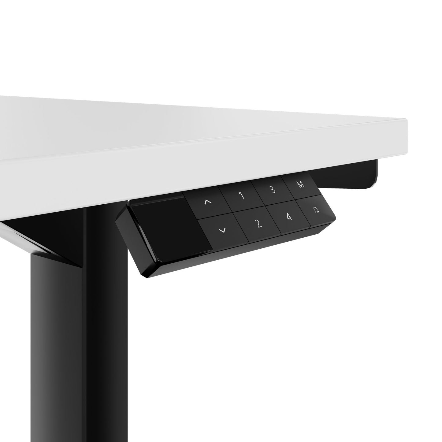 TELDRA Home, 2-Motoren-Schreibtisch | 1200 - 1600 mm, elektrisch höhenverstellbar, Weiss