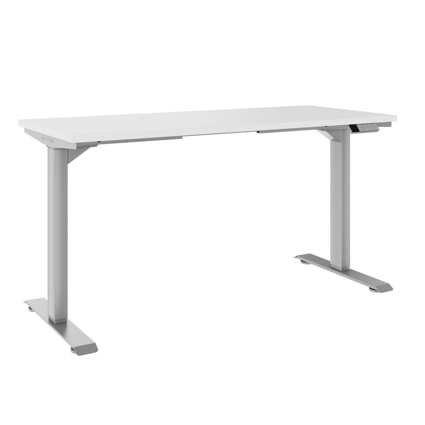 TELDRA Home, 2-Motoren-Schreibtisch | 1200 - 1600 mm, elektrisch höhenverstellbar, Weiss
