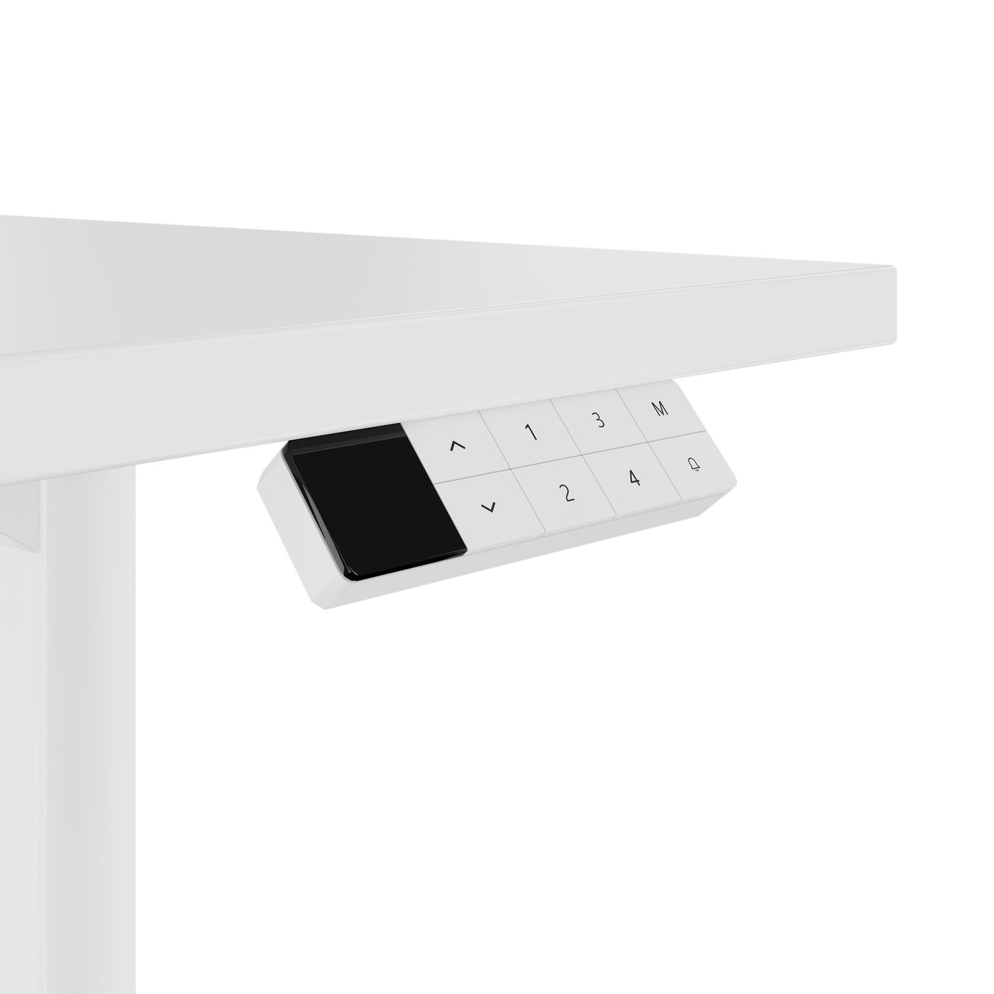 TELDRA Home, 2-Motoren-Schreibtisch | 1200 - 1600 mm, elektrisch höhenverstellbar, Weiss