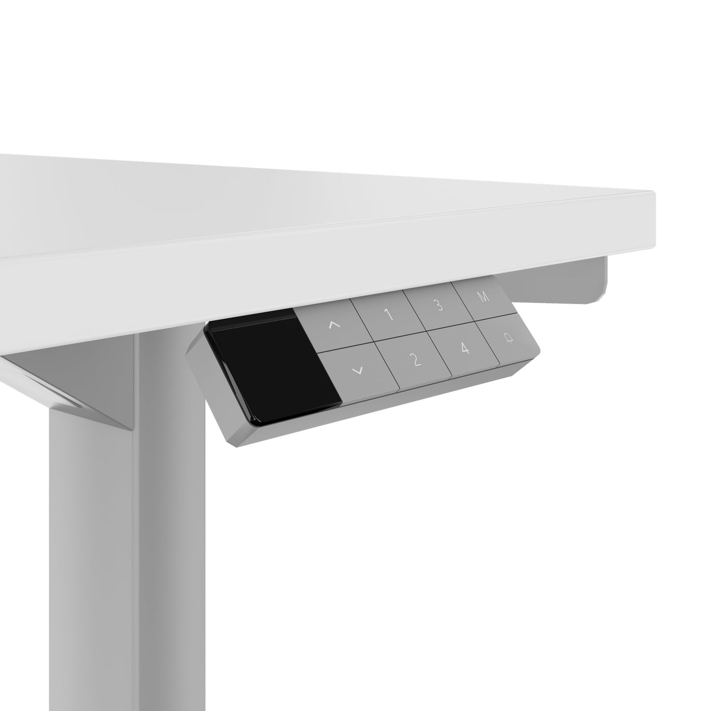 TELDRA Home, 2-Motoren-Schreibtisch | 1200 - 1600 mm, elektrisch höhenverstellbar, Weiss