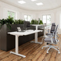 TELDRA Home, 2-motor desk | 1200 - 1600 mm, electrically height adjustable, white - 8 Thumbnail Image
