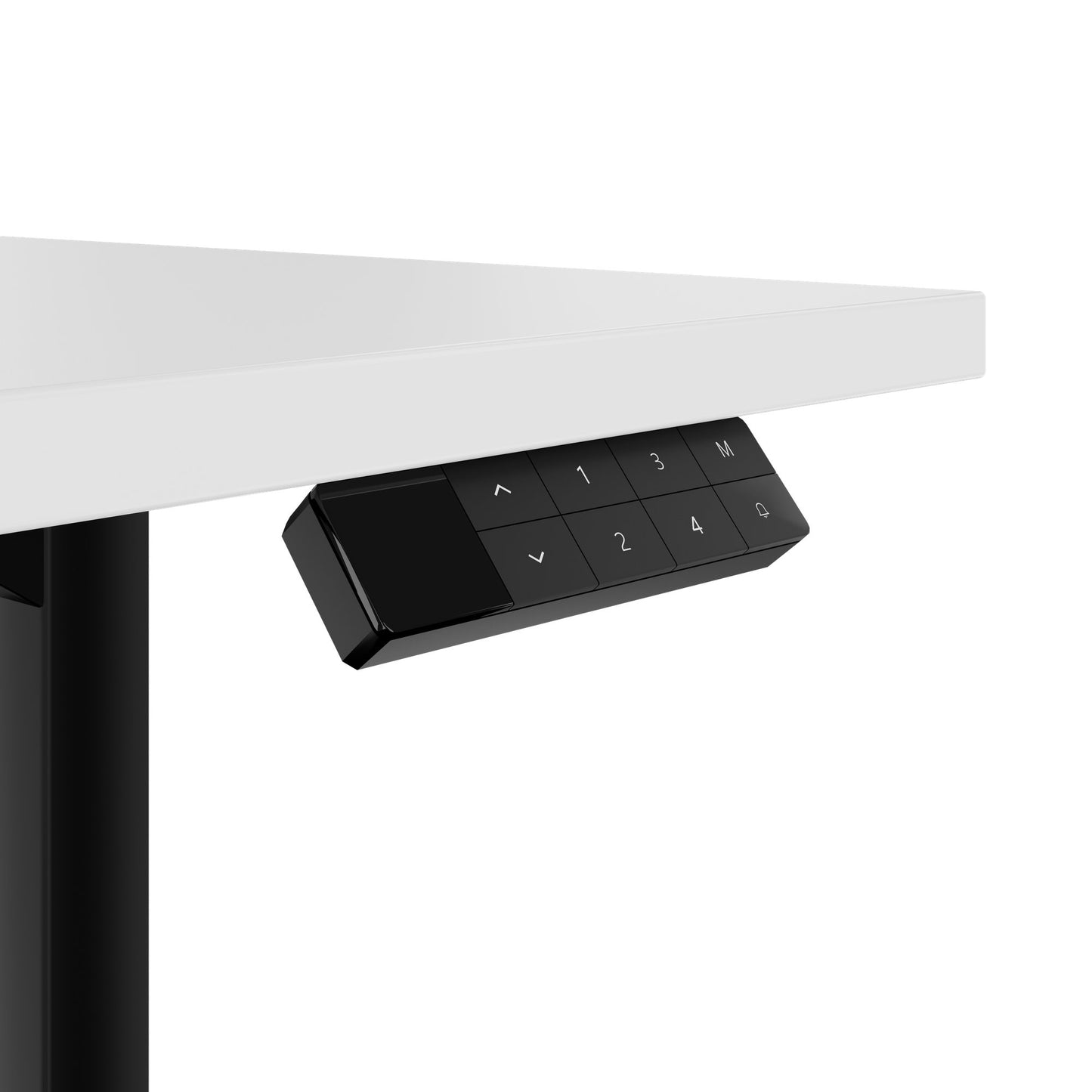 TELDRA Home, 2-Motoren-Schreibtisch | 1200 - 1600 mm, elektrisch höhenverstellbar, Weiss