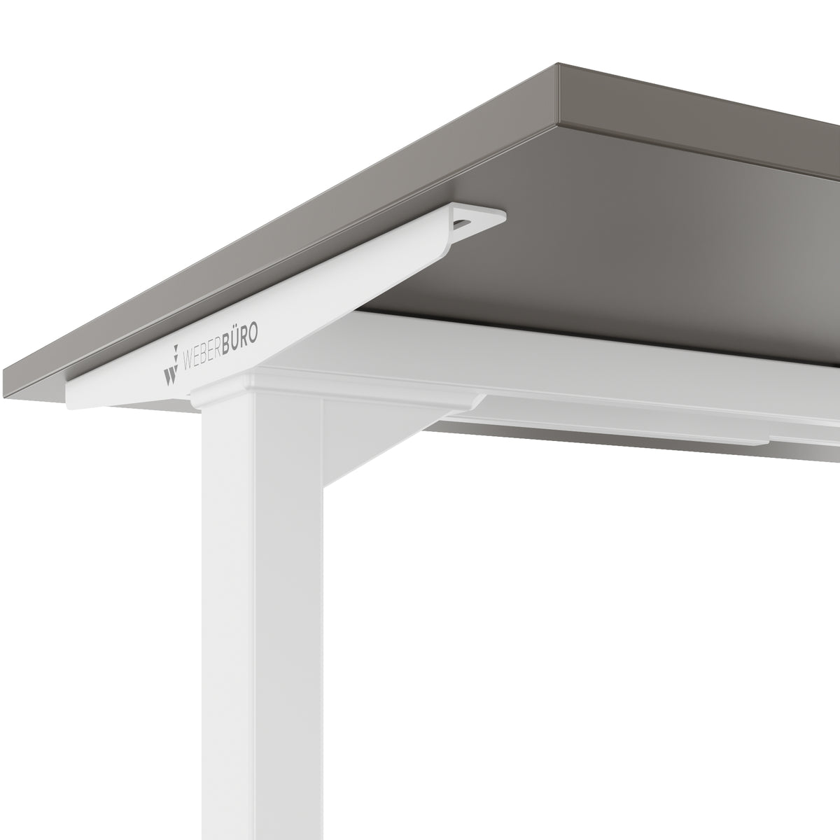 TELDRA Home, 2-Motoren-Schreibtisch | 1600 x 800 mm, elektrisch höhenverstellbar, Cubanitgrau