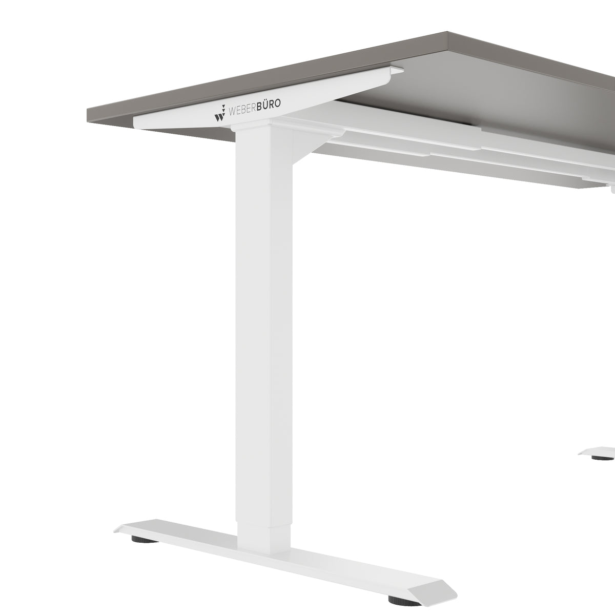 TELDRA Home, 2-Motoren-Schreibtisch | 1600 x 800 mm, elektrisch höhenverstellbar, Cubanitgrau