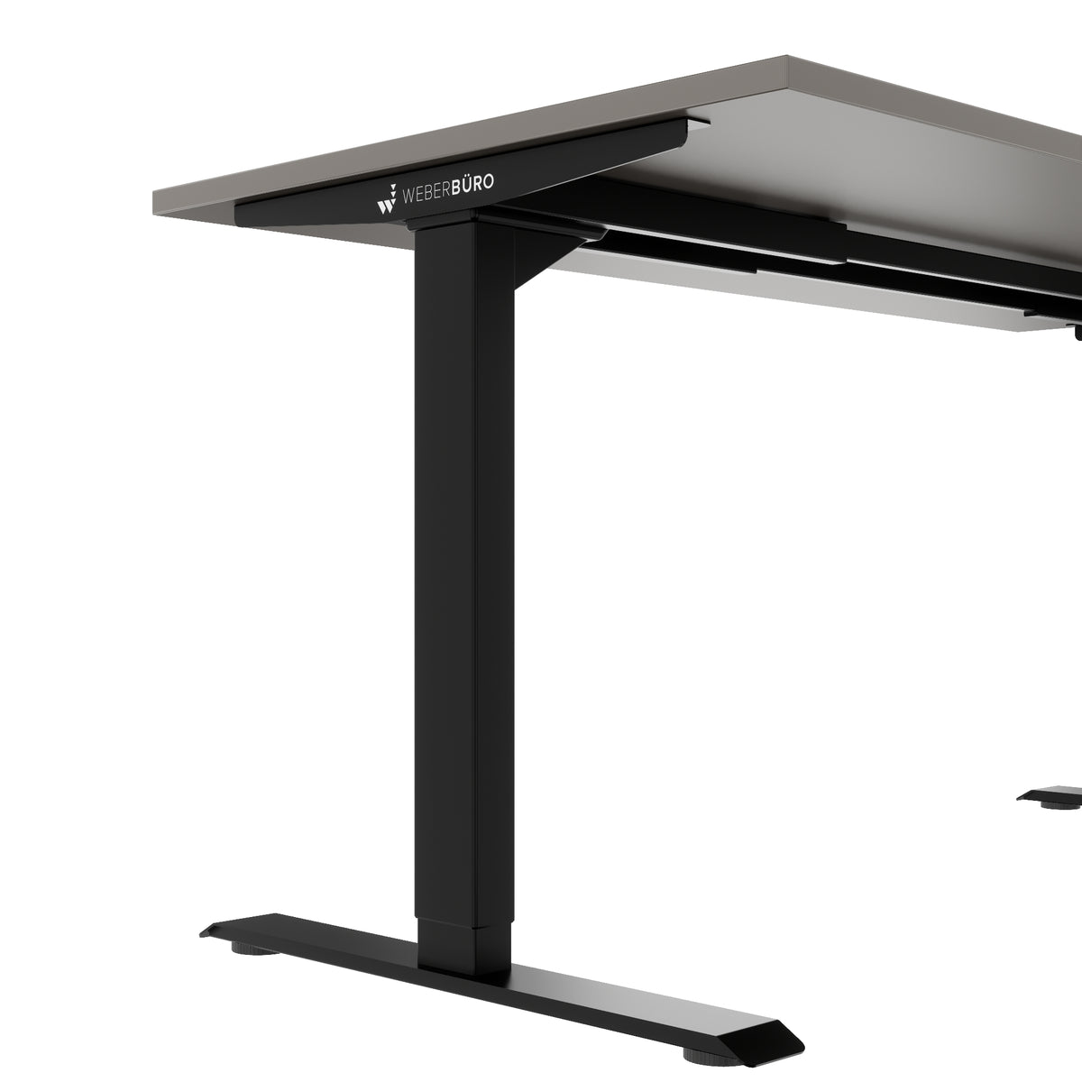 TELDRA Home, 2-Motoren-Schreibtisch | 1600 x 800 mm, elektrisch höhenverstellbar, Cubanitgrau