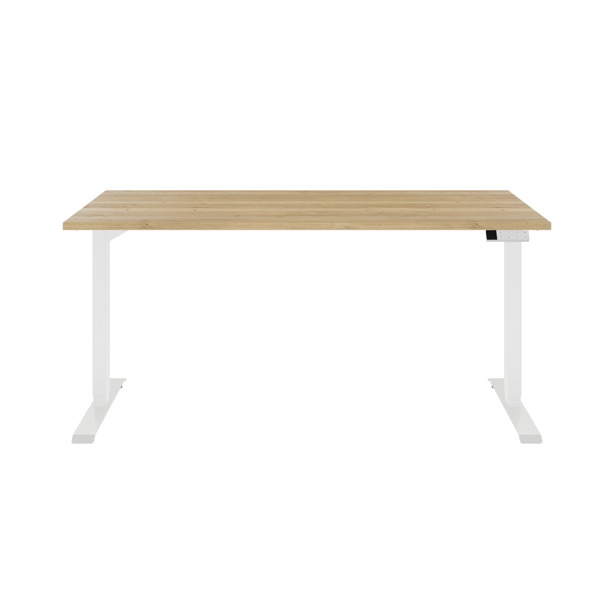 TELDRA Home, 2-Motoren-Schreibtisch | 1600 x 800 mm, elektrisch höhenverstellbar,            Wildeiche