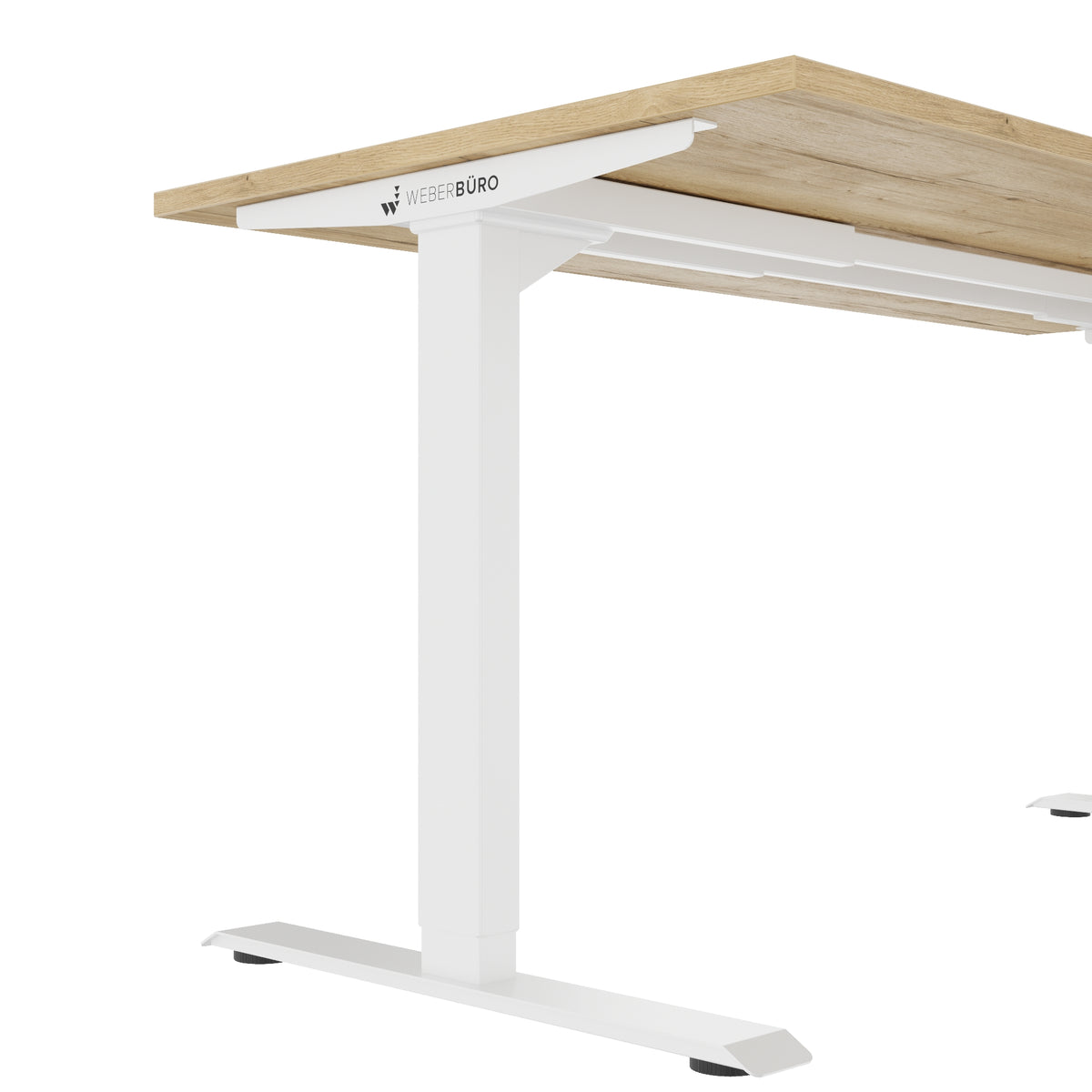 TELDRA Home, 2-Motoren-Schreibtisch | 1600 x 800 mm, elektrisch höhenverstellbar,            Wildeiche