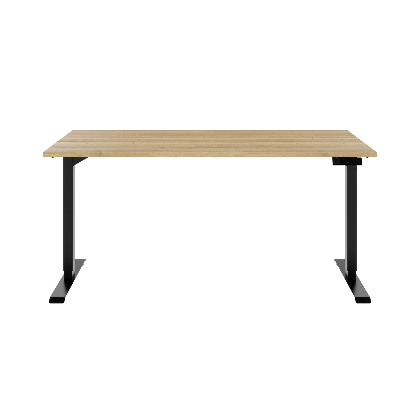 TELDRA Home, 2-Motoren-Schreibtisch | 1600 x 800 mm, elektrisch höhenverstellbar,            Wildeiche